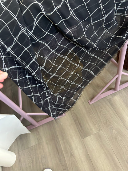 Dead stock Black Chiffon
