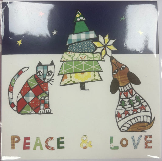 Blank Greeting Card Peace & Love