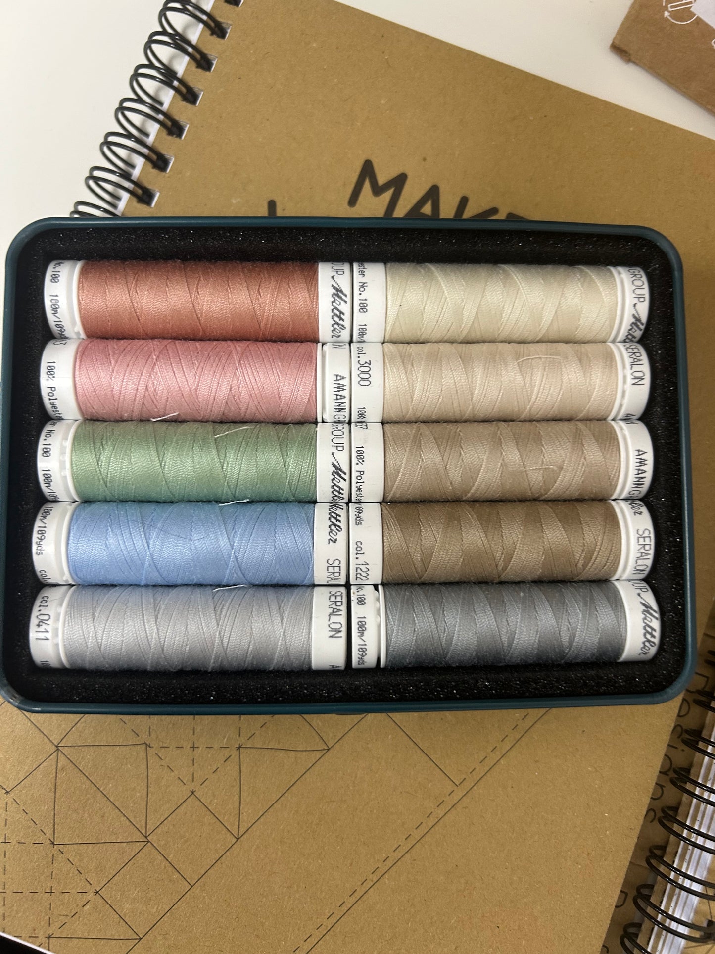 Classy Anniversary Kit Mettler Seralon Threads 10 spools included