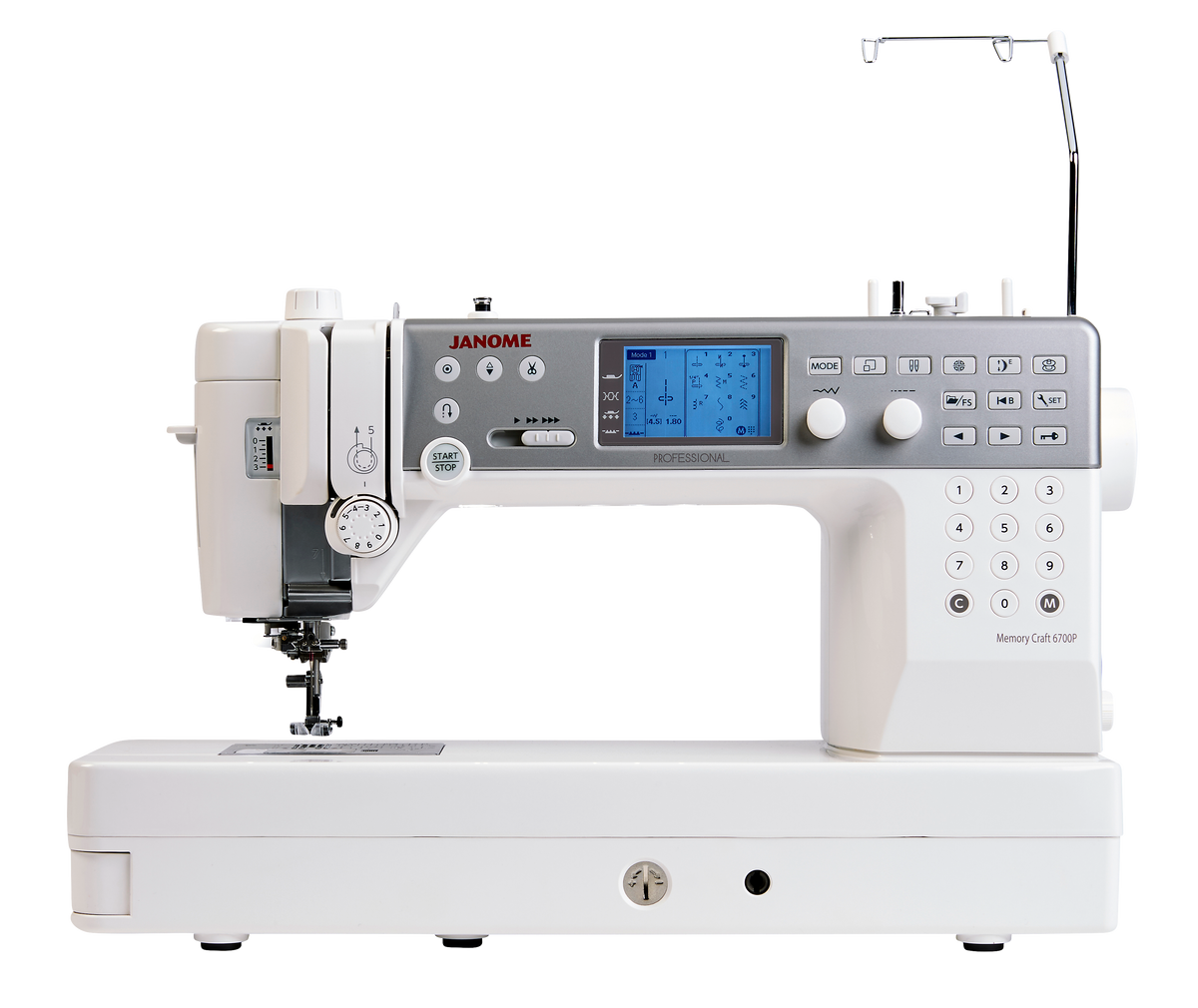 Janome MC6700 Professional Longer Arm Space Sewing Machine all metal flatbed machine 200 stitches ***Special Purchase - Save £230***