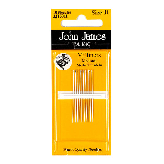 John James Milliners Needles size 5/10