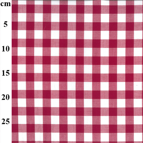 17mm Yarn Dyed Cotton Gingham Magenta