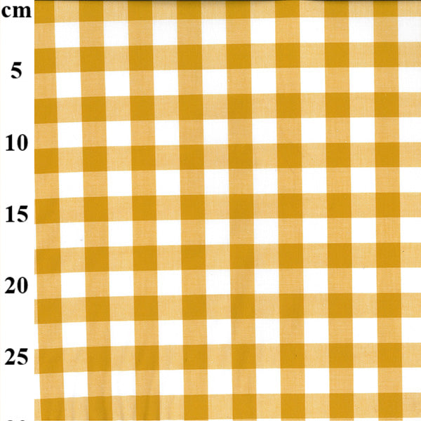 17mm Yarn Dyed Cotton Gingham Ochre