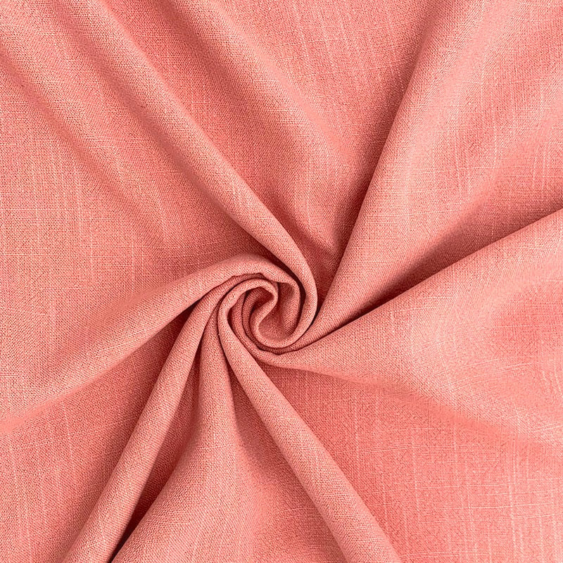 Pink - Linen Viscose Slub