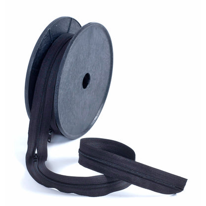Zip on a Roll, Continuous zip - Black