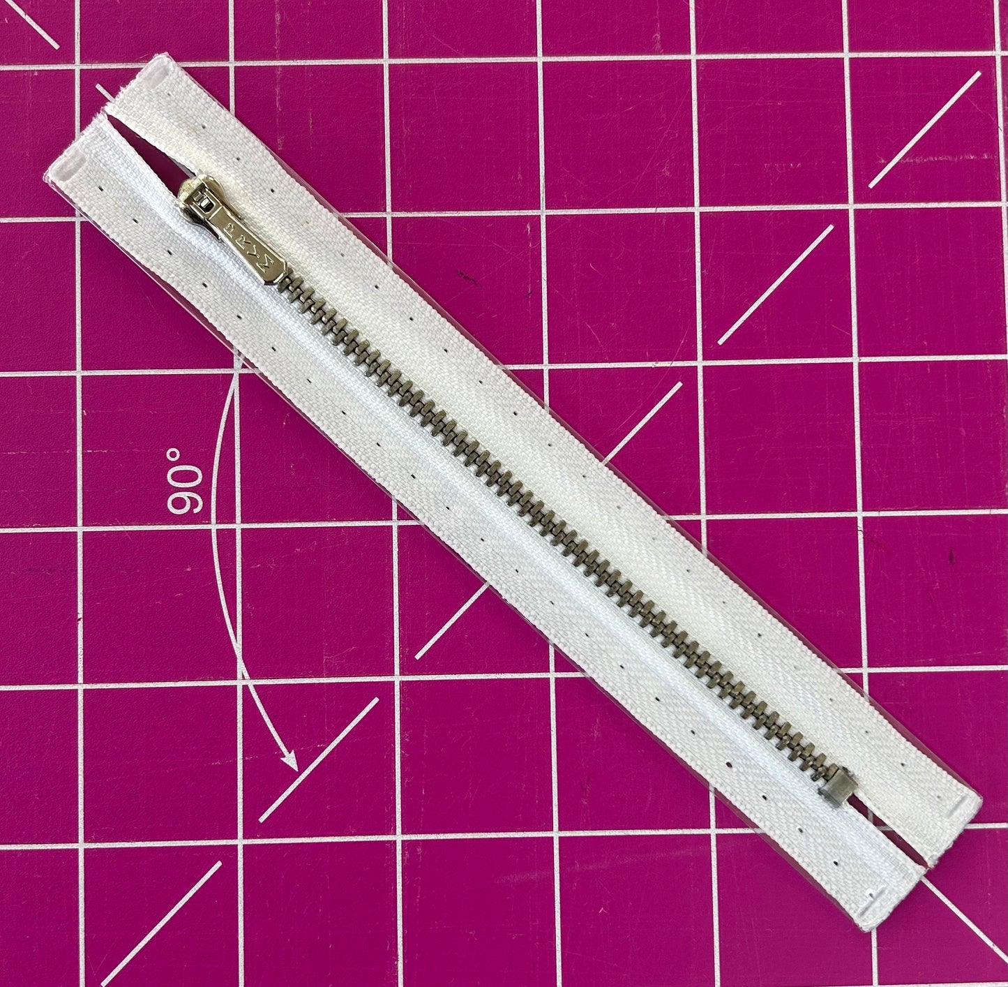 Prym White Metal zip 16cm