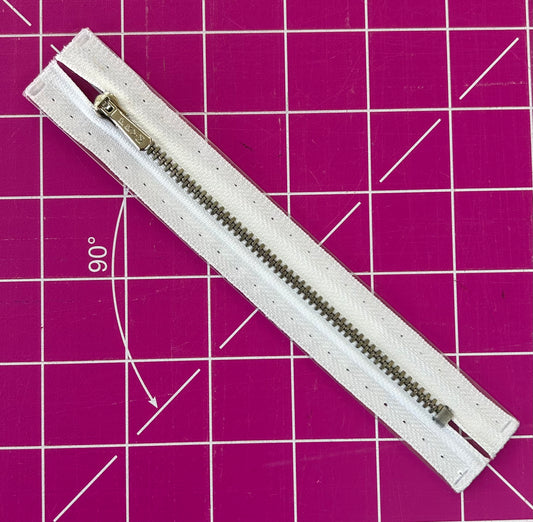 Prym White Metal zip 16cm