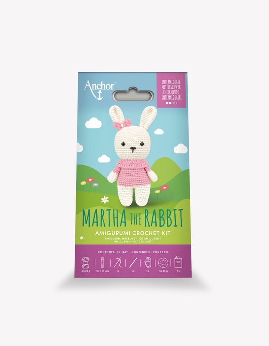 Anchor Martha the Rabbit Small Amigurumi Crochet Kit 