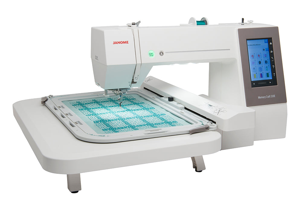 Memory Craft 550E Limited Edition Embroidery Machine ***Special Purchase - Save £220 and Free Artistic Software worth £379***
