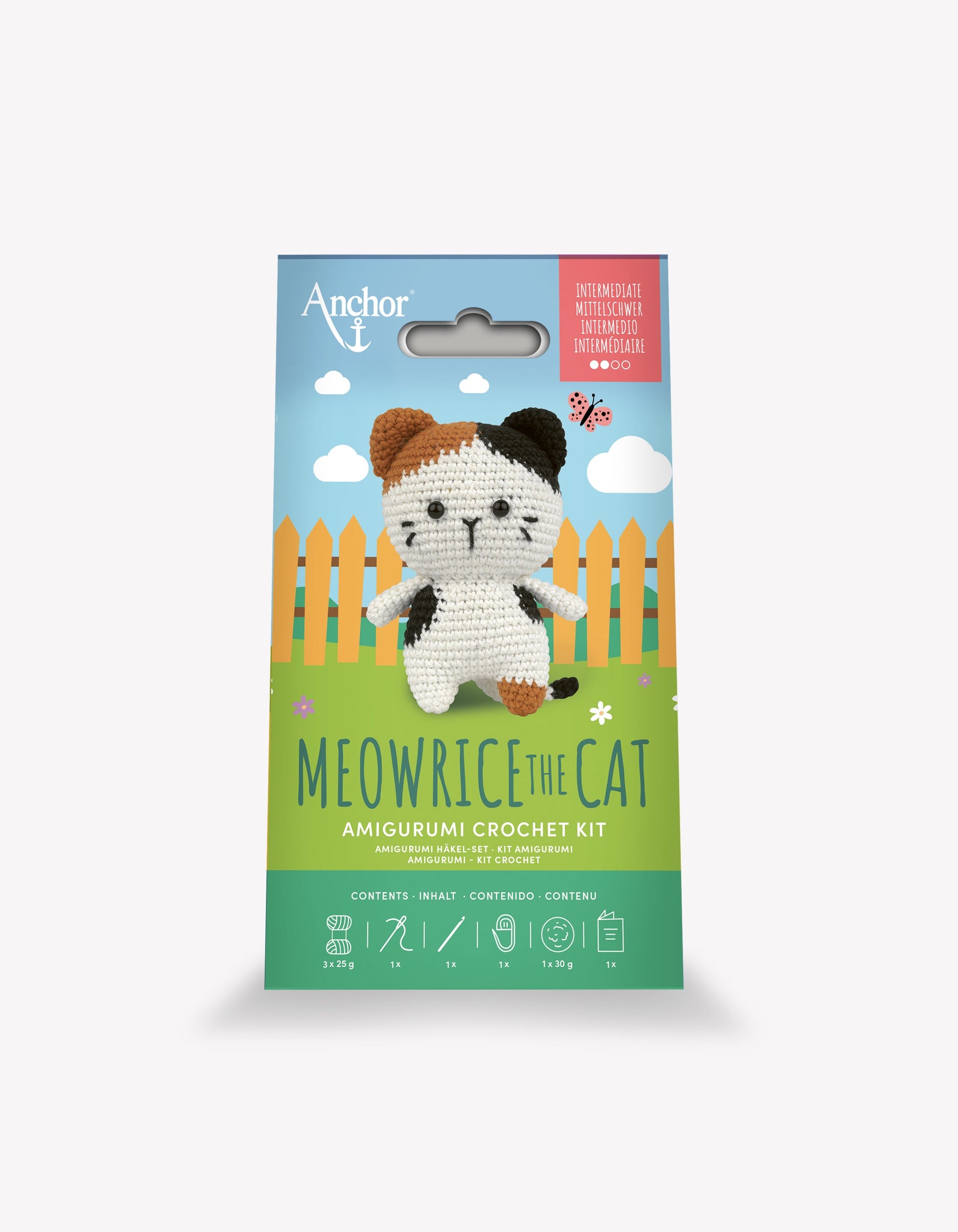 Anchor Meowrice the Cat Small Amigurumi Crochet Kit