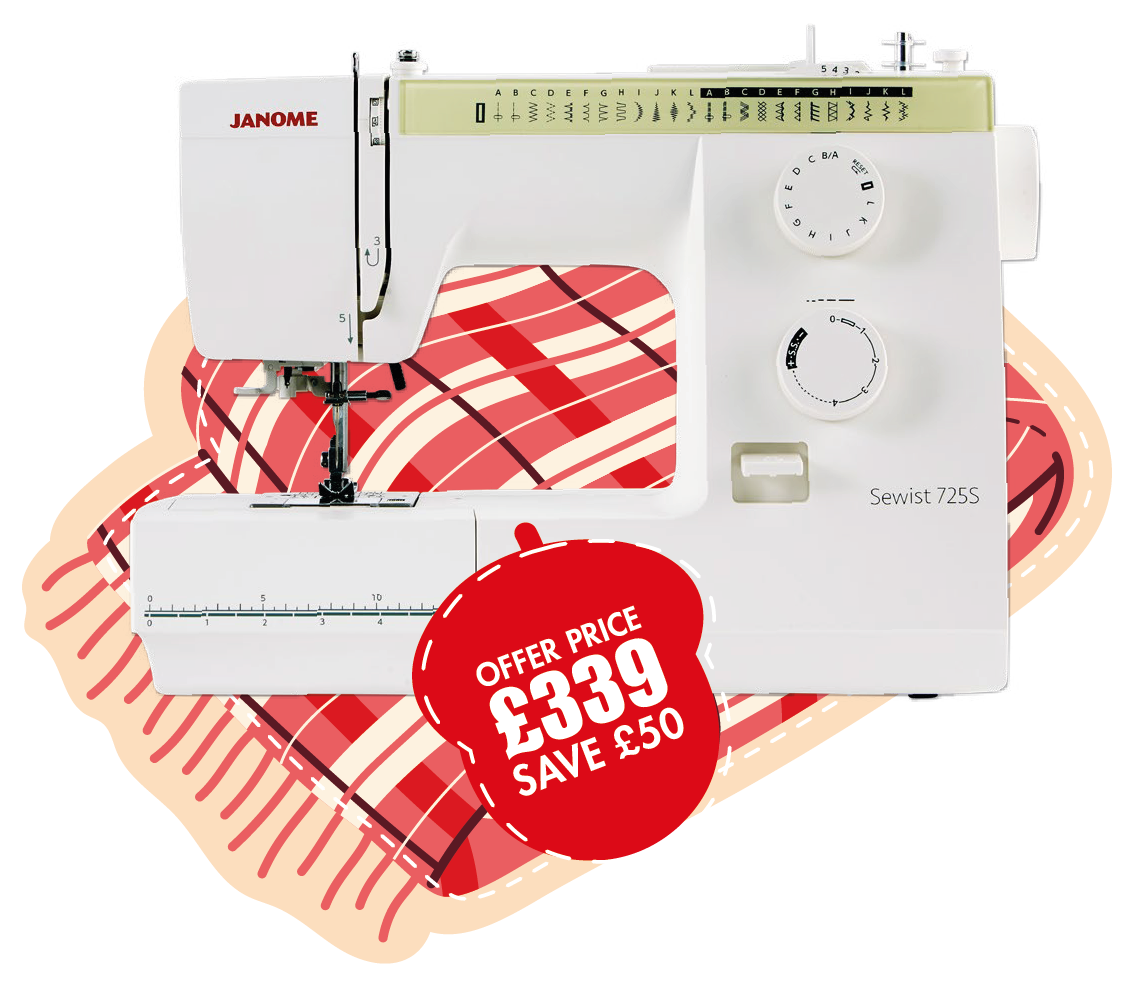 Janome 725S Mechanical Sewing Machine ***Special Purchase - Save £50***