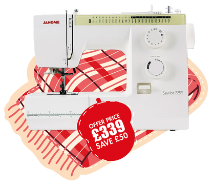 Janome 725S Mechanical Sewing Machine ***Special Purchase - Save £50***