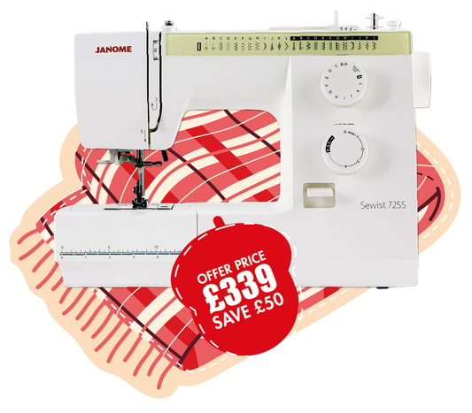 Janome 725S Mechanical Sewing Machine ***Special Purchase - Save £50***