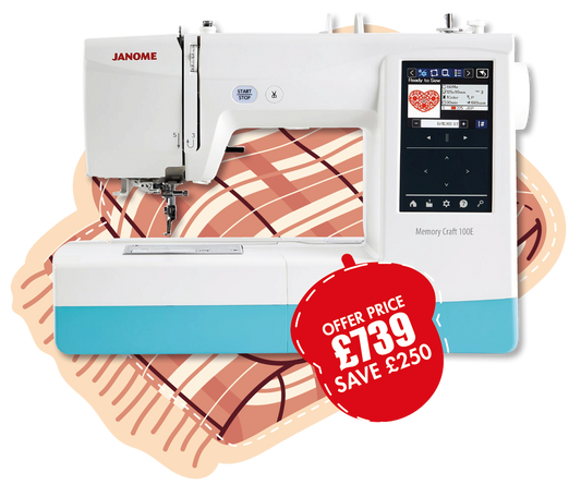 Janome Memory Craft 100E Embroidery Only ***Special Purchase - Save £250***