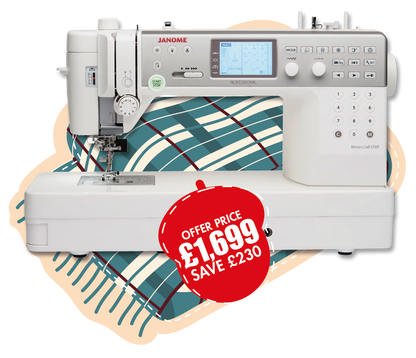 Janome MC6700 Professional Longer Arm Space Sewing Machine all metal flatbed machine 200 stitches ***Special Purchase - Save £230***