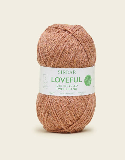Sirdar Loveful 100% Recycled Tweed Blend Acrylic Double Knit Yarn