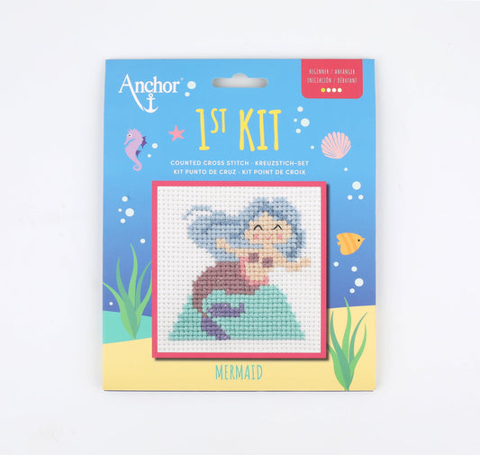 Anchor 1st Kit - Cross Stitch– MERMAID