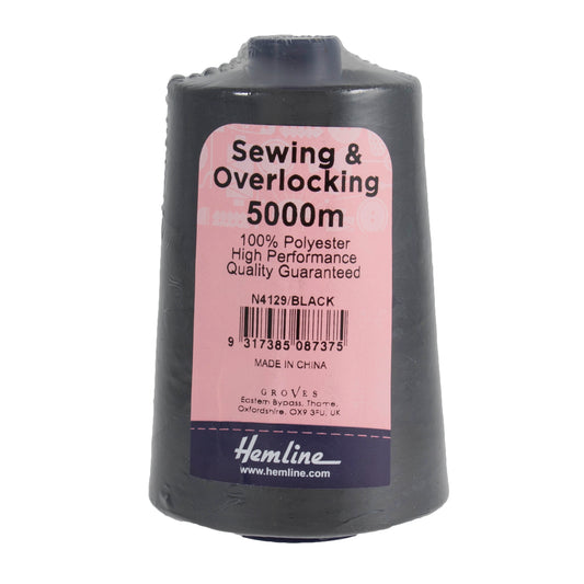 Overlocking Thread: 5000m: Black