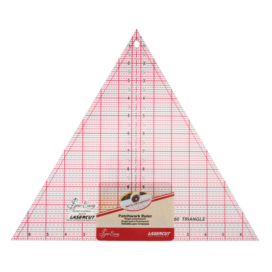 Patchwork Ruler 60 deg triangle 12 x 13 7/8 inches