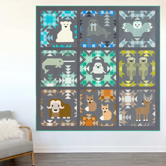 Elizabeth Hartman Pattern North Stars Sampler Quilt