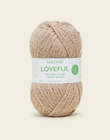 Sirdar Loveful 100% Recycled Tweed Blend Acrylic Double Knit Yarn