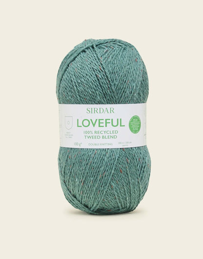 Sirdar Loveful 100% Recycled Tweed Blend Acrylic Double Knit Yarn