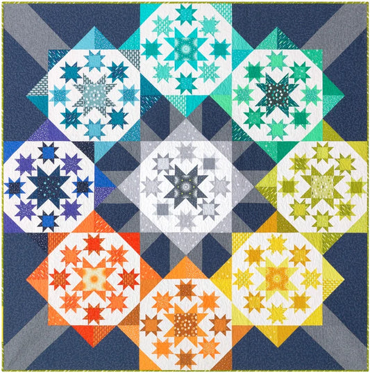 Elizabeth Hartman Pattern Star Systems Colour Wheel Quilt