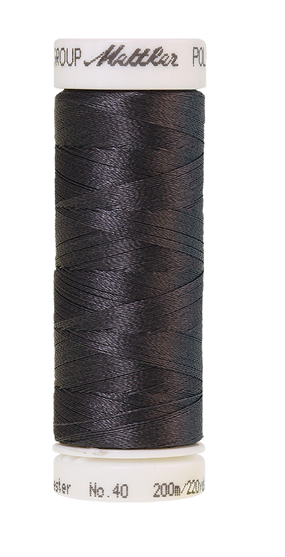Mettler POLY SHEEN 40 200m Embroidery Thread 0132 - Dark Pewter