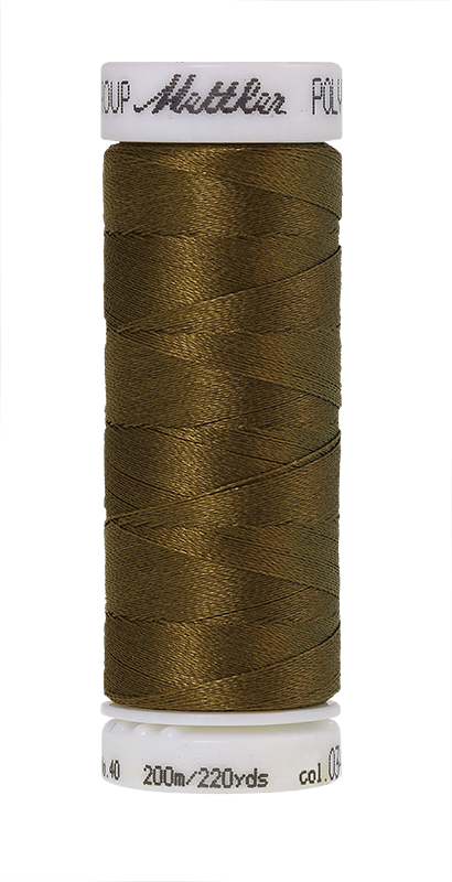 Mettler POLY SHEEN 40 200m Embroidery Thread 0345 - Moss