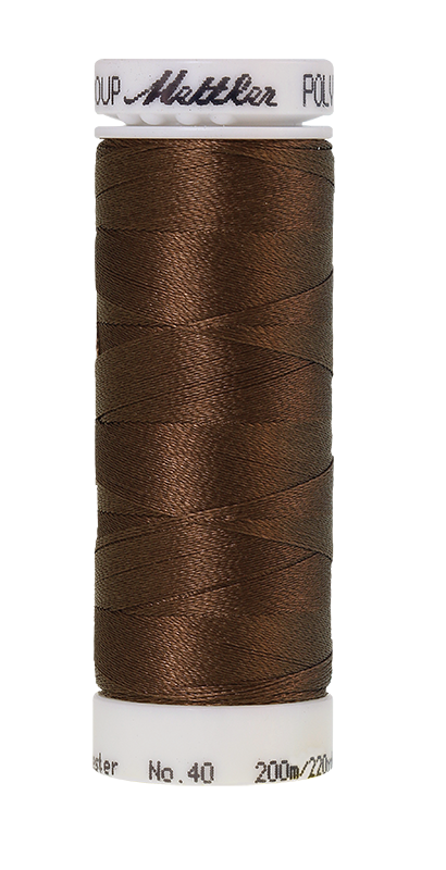 Mettler POLY SHEEN 40 200m Embroidery Thread 1055 - Bark