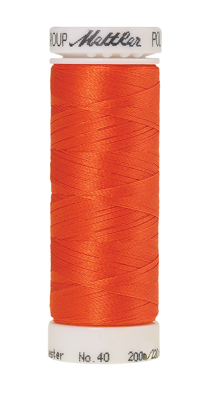 Mettler POLY SHEEN 40 200m Embroidery Thread 1300 - Tangerine