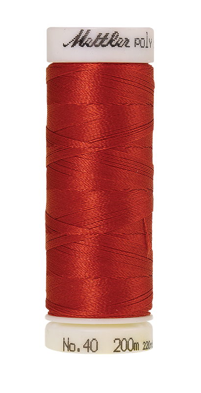 Mettler POLY SHEEN 40 200m Embroidery Thread 1335 - Dark Rust