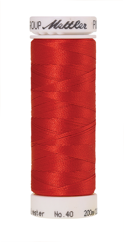 Mettler POLY SHEEN 40 200m Embroidery Thread 1703 - Poppy