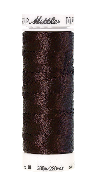 Mettler POLY SHEEN 40 200m Embroidery Thread 1876 - Chocolate