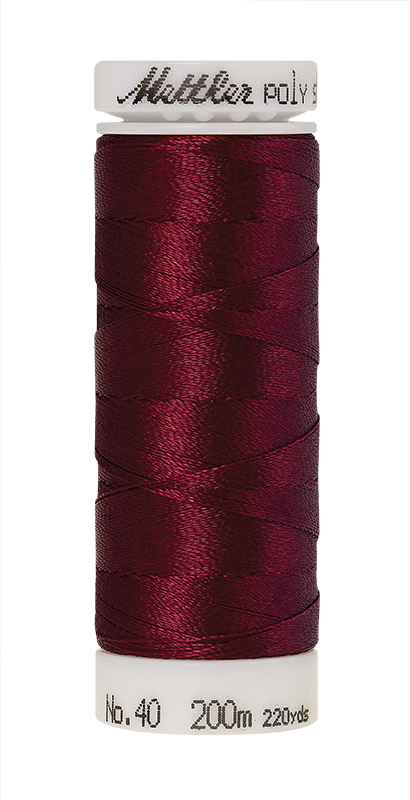 Mettler POLY SHEEN 40 200m Embroidery Thread 2113 - Cranberry
