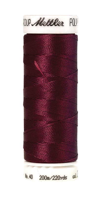 Mettler POLY SHEEN 40 200m Embroidery Thread 2222 - Burgundy