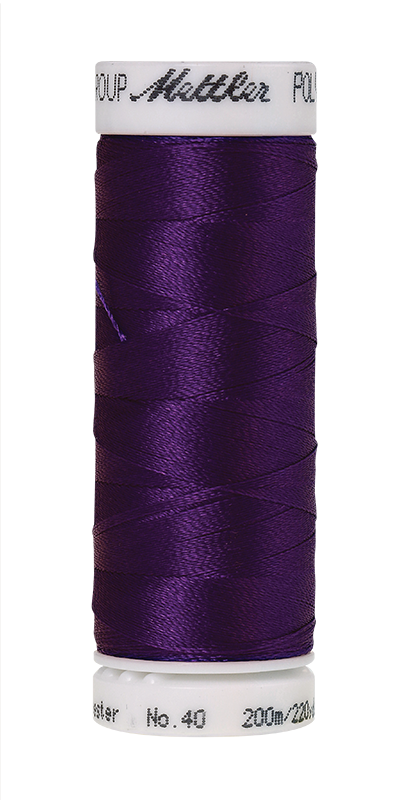 Mettler POLY SHEEN 40 200m Embroidery Thread 2900 - Deep Purple