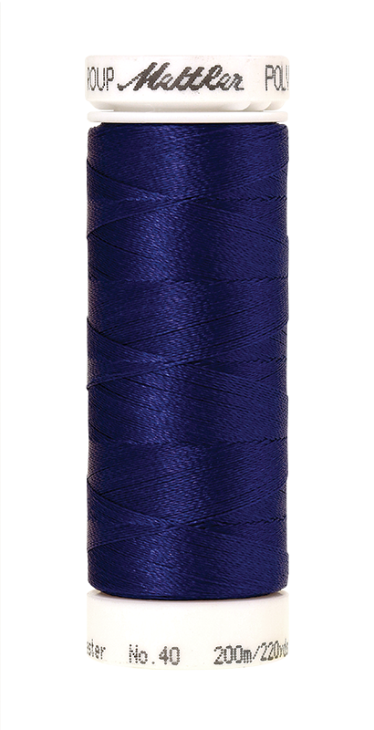 Mettler POLY SHEEN 40 200m Embroidery Thread 3333 - Fire Blue