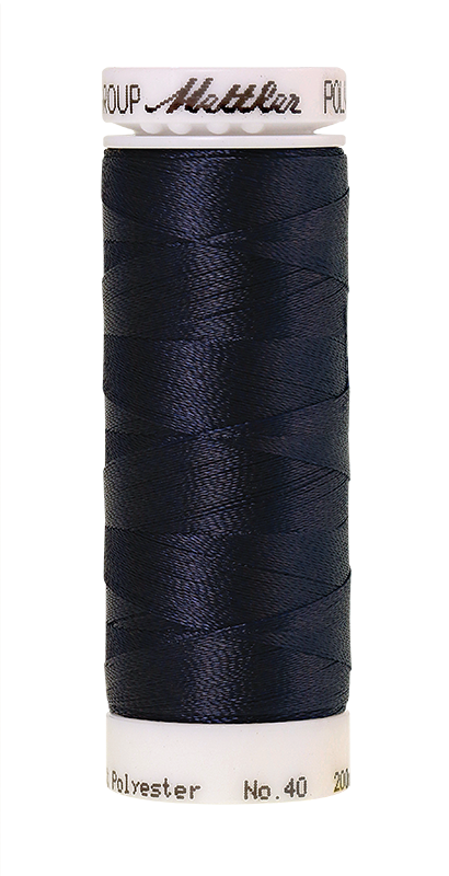 Mettler POLY SHEEN 40 200m Embroidery Thread 3554 - Navy