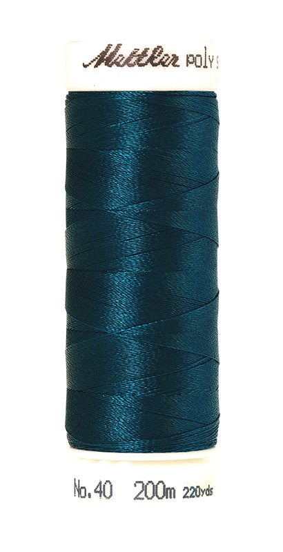 Mettler POLY SHEEN 40 200m Embroidery Thread 4442 - Deep Sea Blue