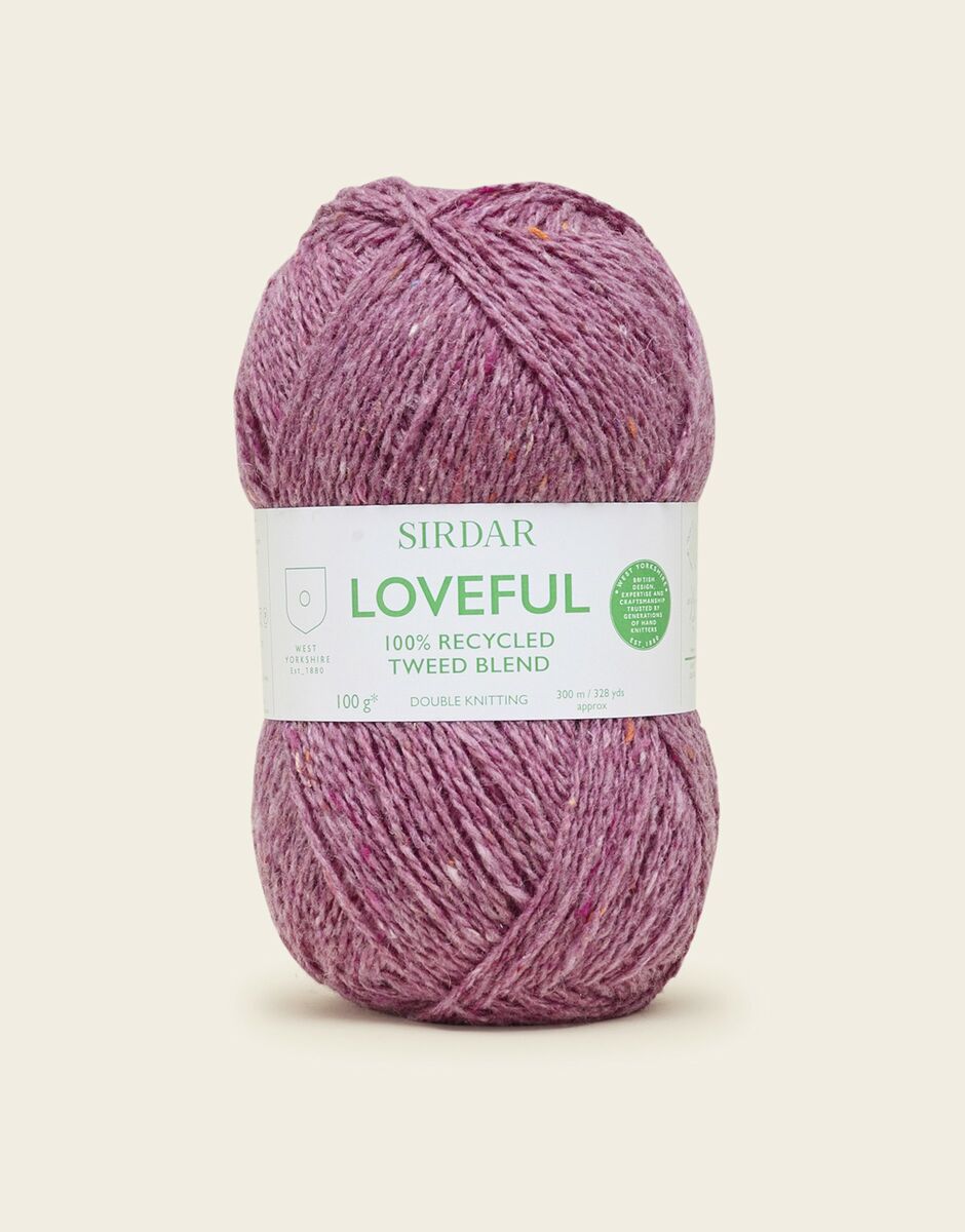 Sirdar Loveful 100% Recycled Tweed Blend Acrylic Double Knit Yarn