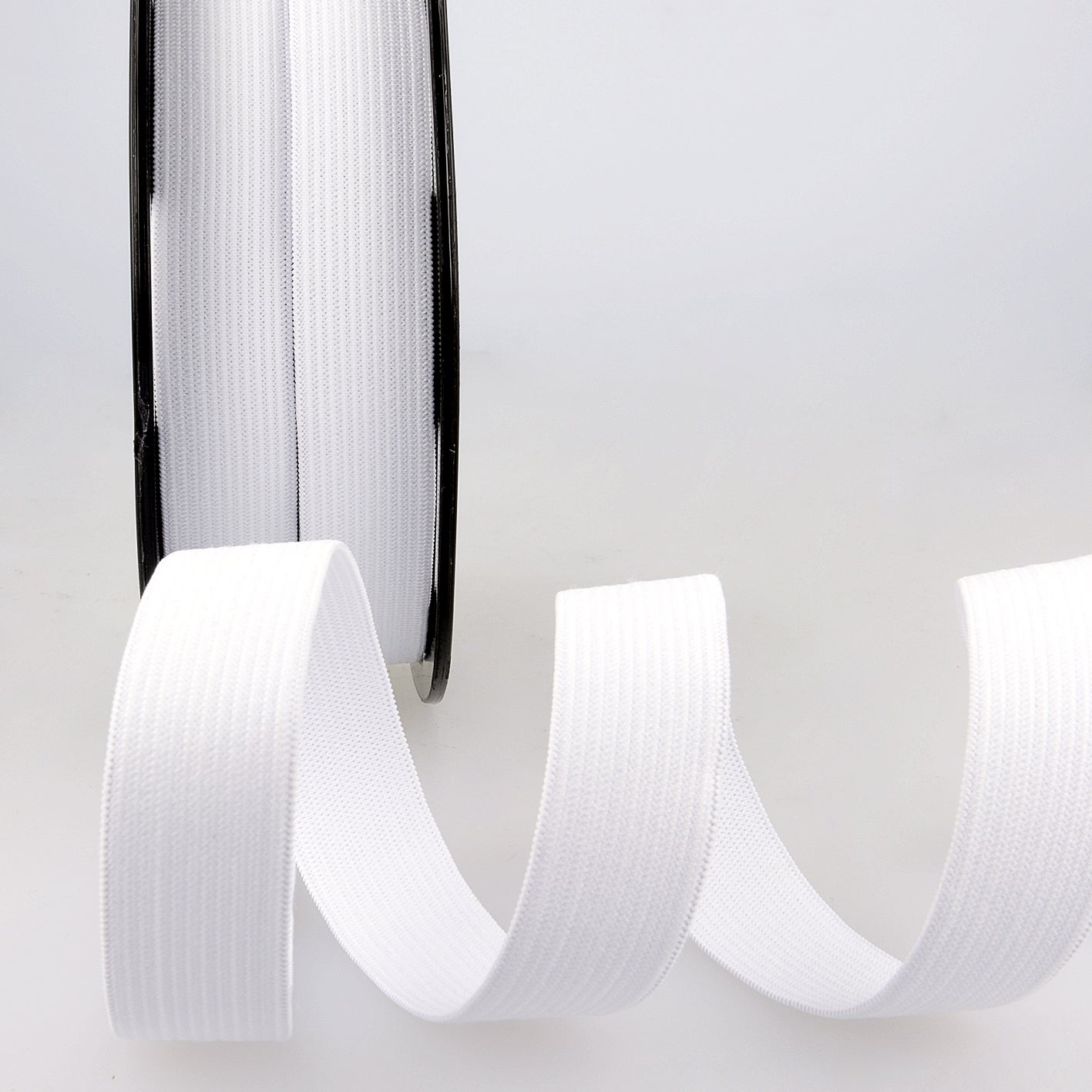 Elastic 25mm - White sold by the meter