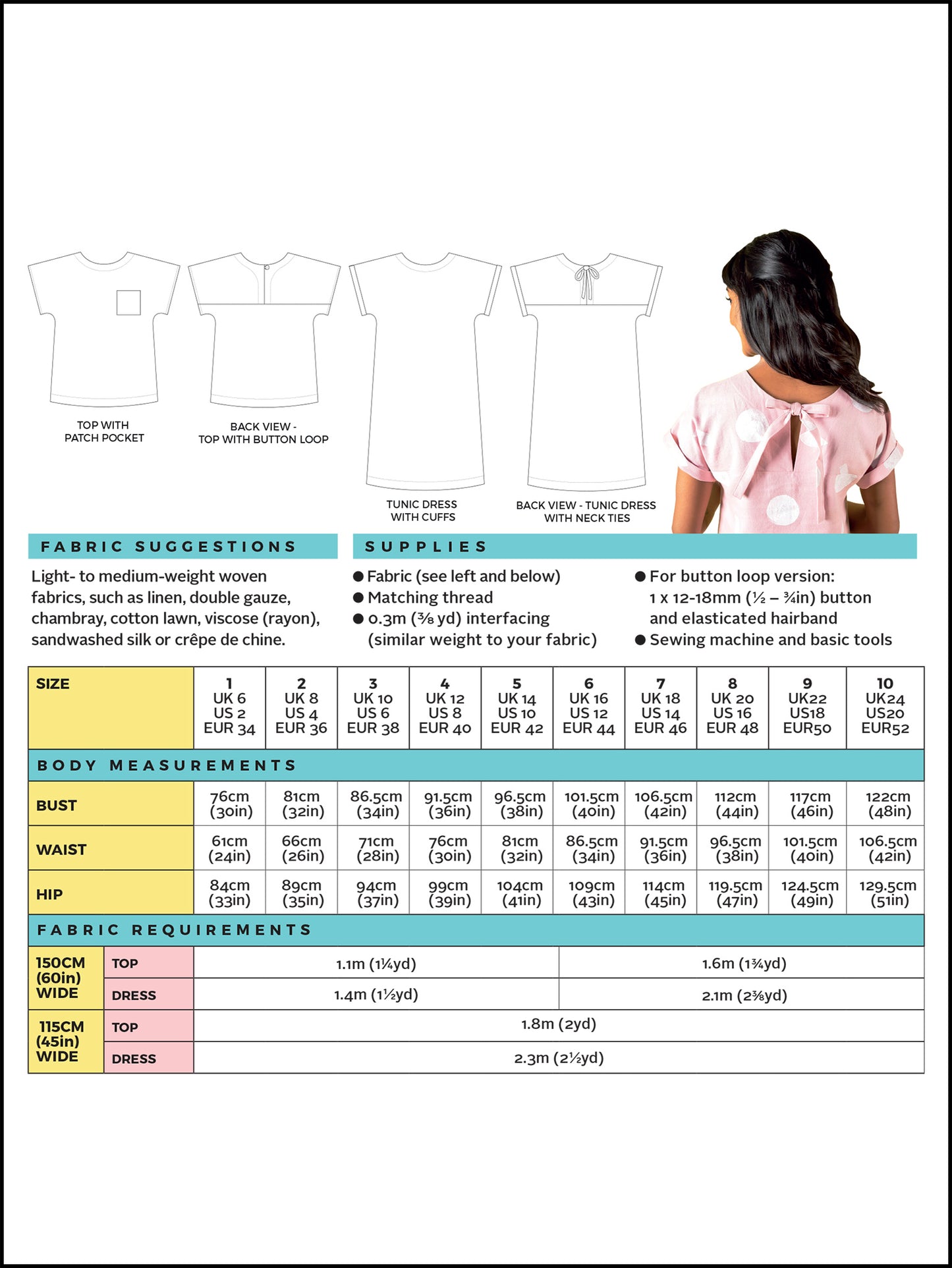 Stevie Tunic Top and Dress Smaller sizes