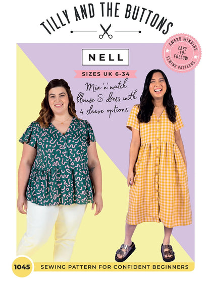 Nell Blouse and Dress by Tilly and the Buttons