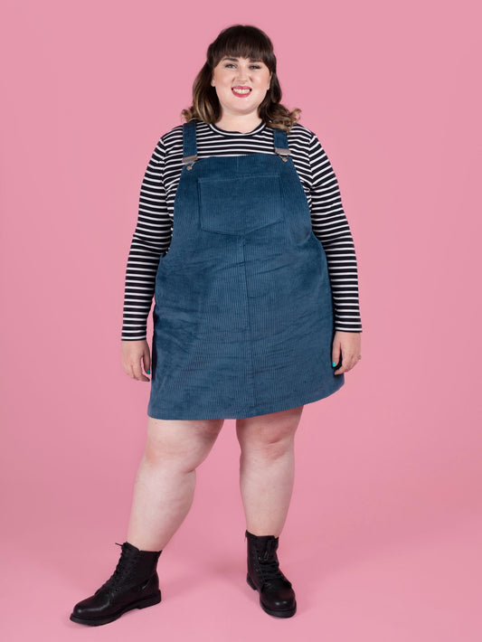 Image of cleo dungaree dress