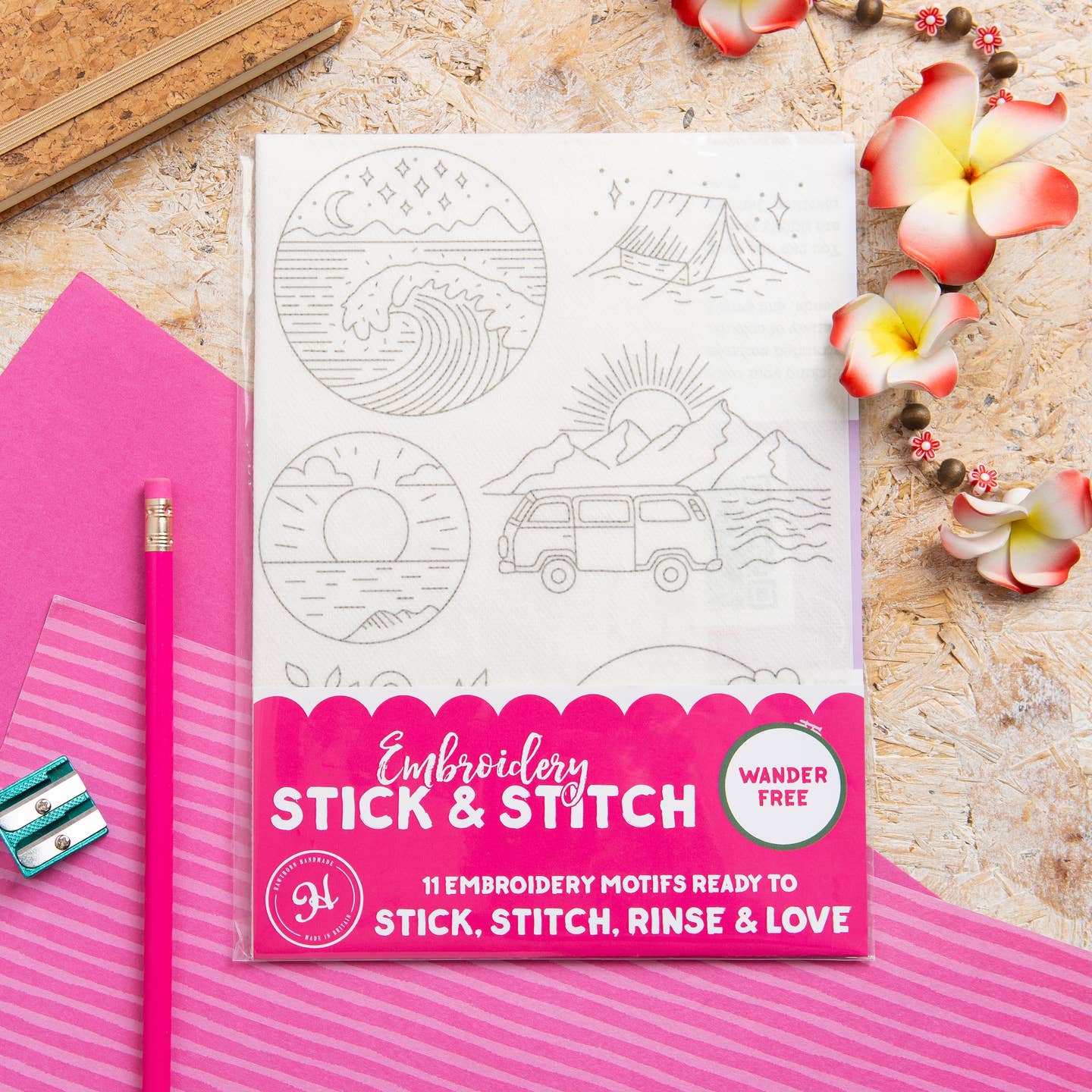 Wander stick and stitch packaging