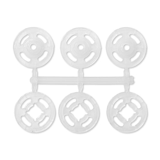 Light plastic sew-on snap fasteners