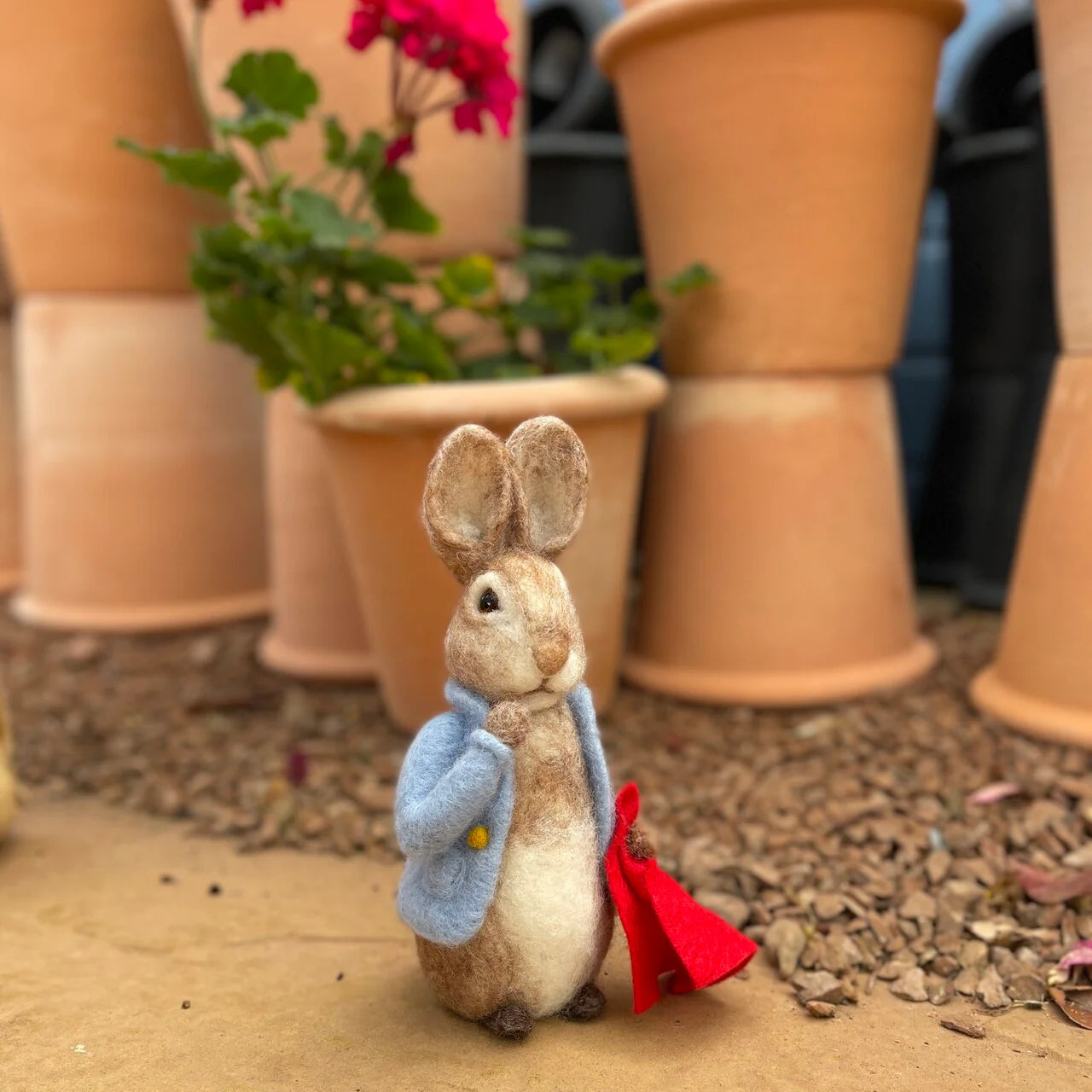 Beatrix Potter - Peter Rabbit and his Pocket Handkerchief Needle Felting Craft Kit image 3