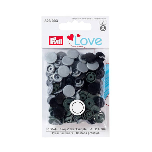 Grey Colour snap plastic fastener, 12.44 mm image 0