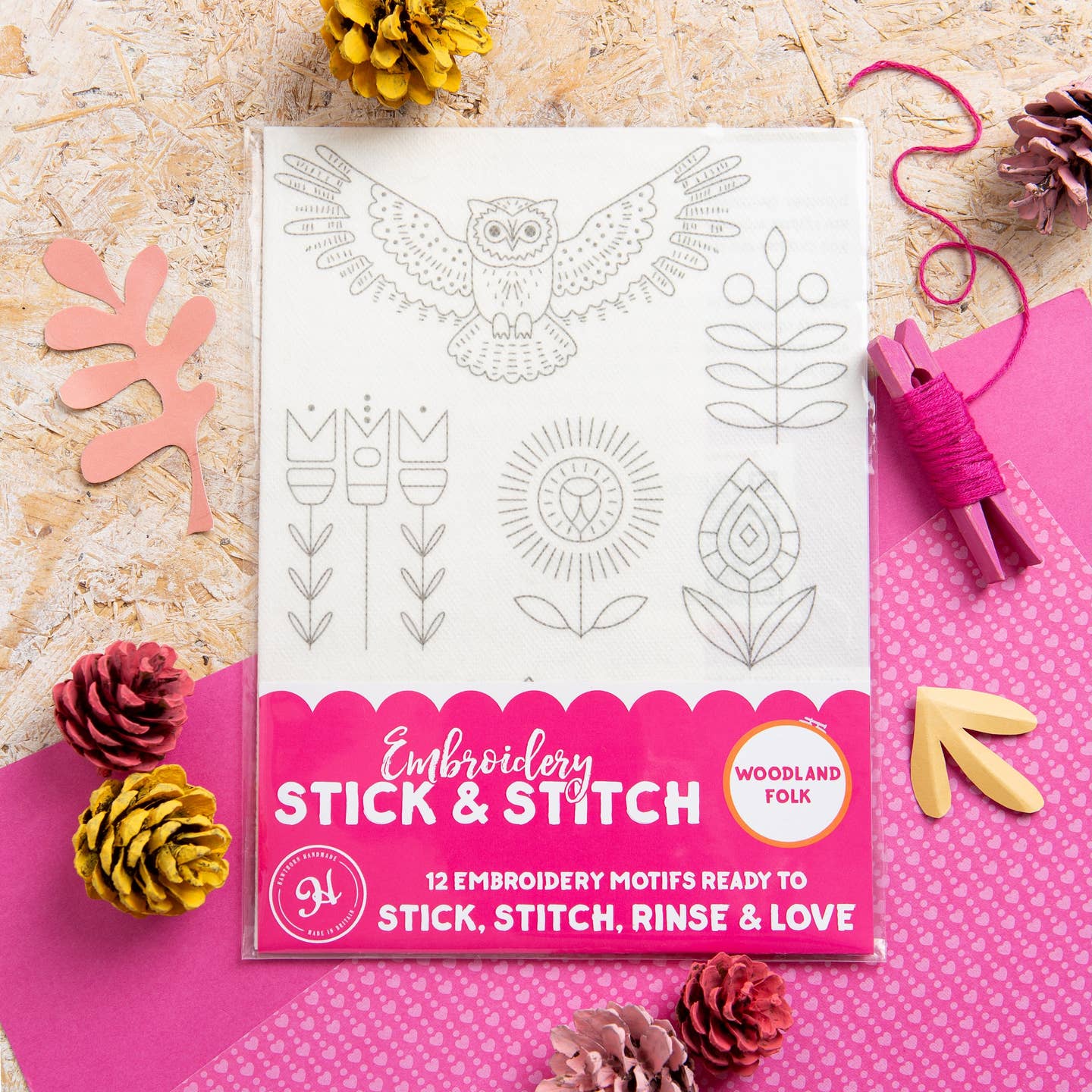 Woodland Creatures stitch and stitch in packaging